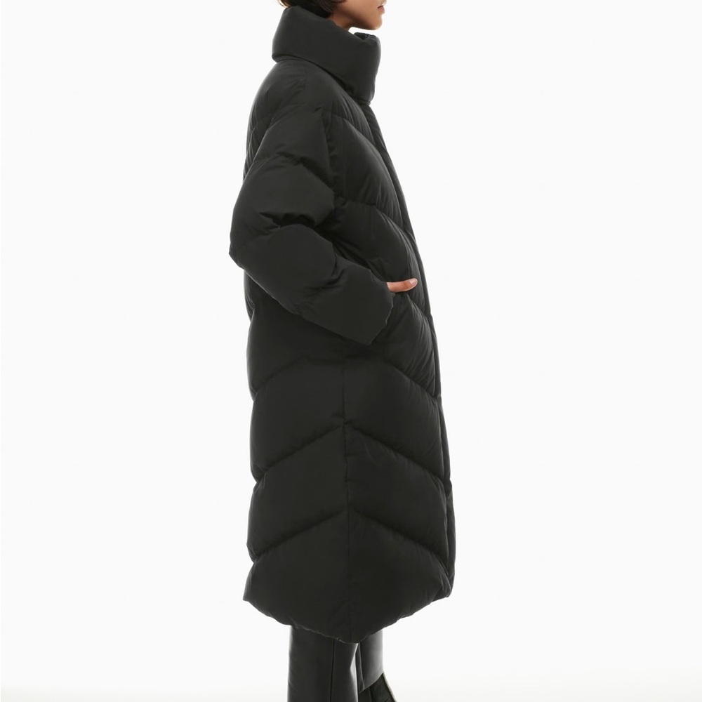 WILFRED // Cloud Puff long winter parka in Cognac (M)